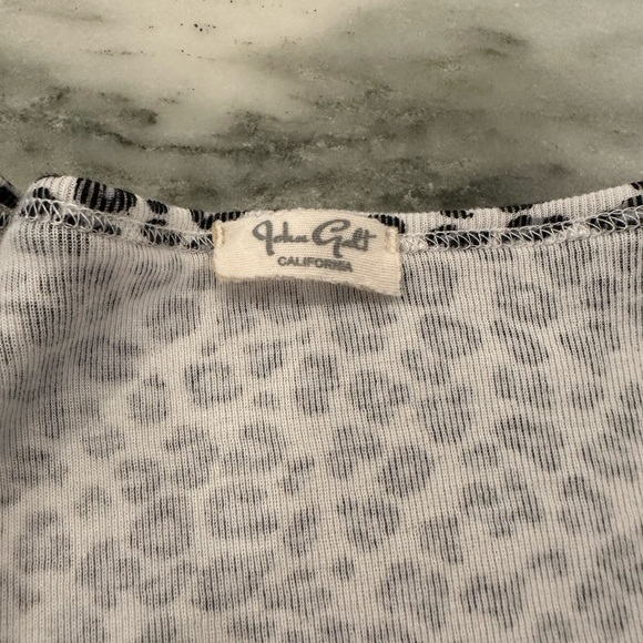 Brandy Melville/ John Galt Tie-front Leopard Print Sweater - Picture 4 of 4